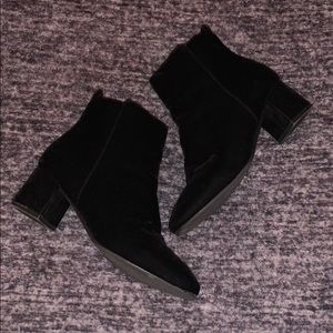 Black Suede Booties